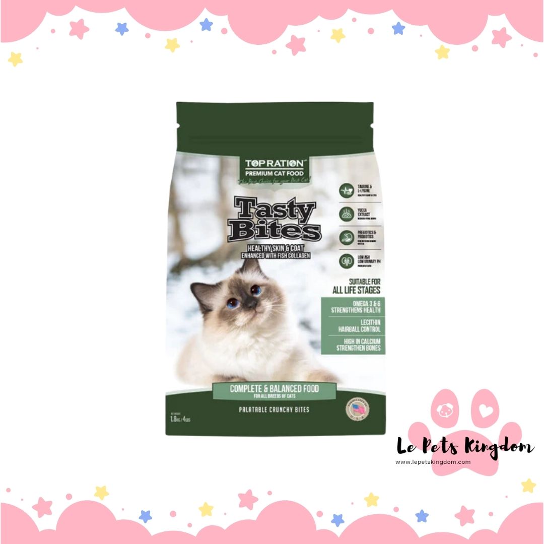 Top Ration Tasty Bites Dry Cat Food For All Life Stages Le Pets