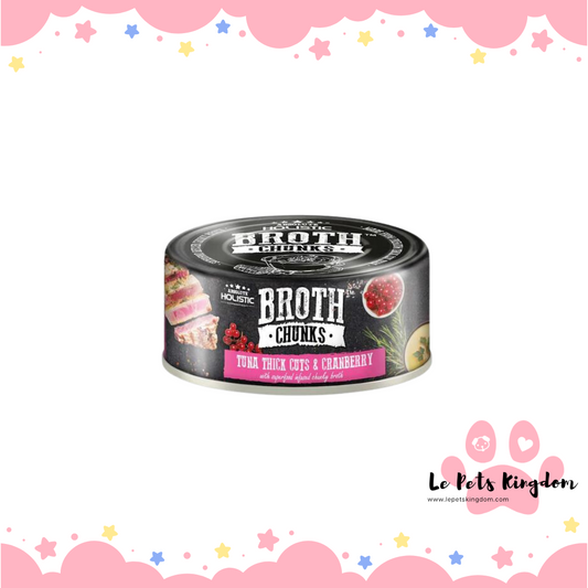 Absolute Holistic Broth Chunks (Tuna Thick Cuts & Cranberry ) 80g