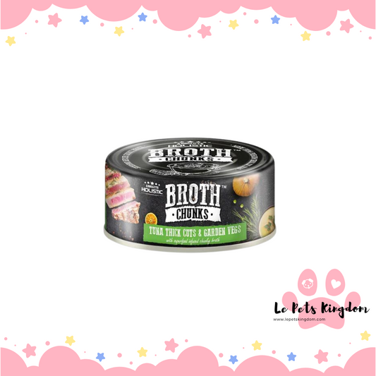 Absolute Holistic Broth Chunks (Tuna Thick Cuts & Garden Vegetables ) 80g