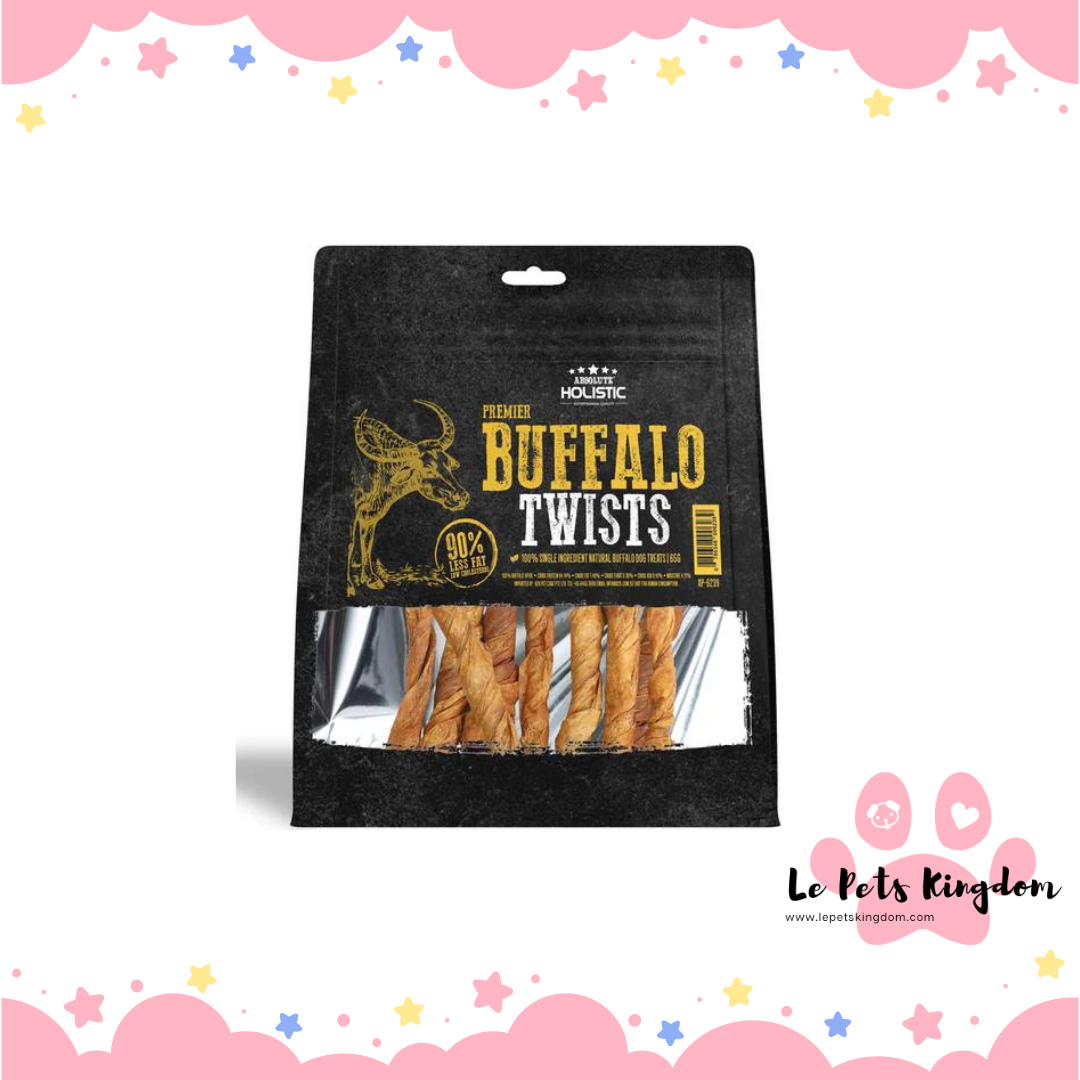 Absolute Holistic Premier Buffalo Twists Grain-Free Dog Chews