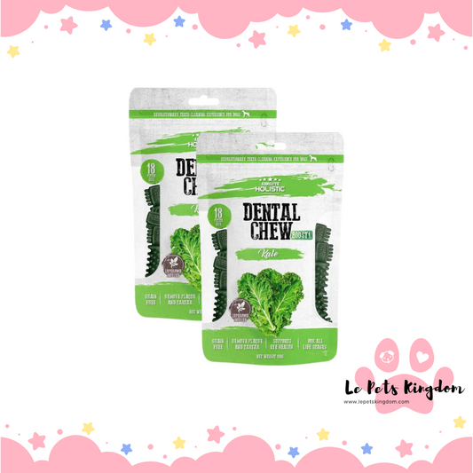 [BUNDLE OF 2] Absolute Holistic Boost Kale Petite Grain-Free Dental Dog Chew 160g