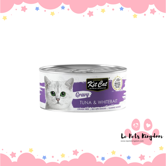 Kit Cat Gravy Tuna & Whitebait Canned Cat Food 70g