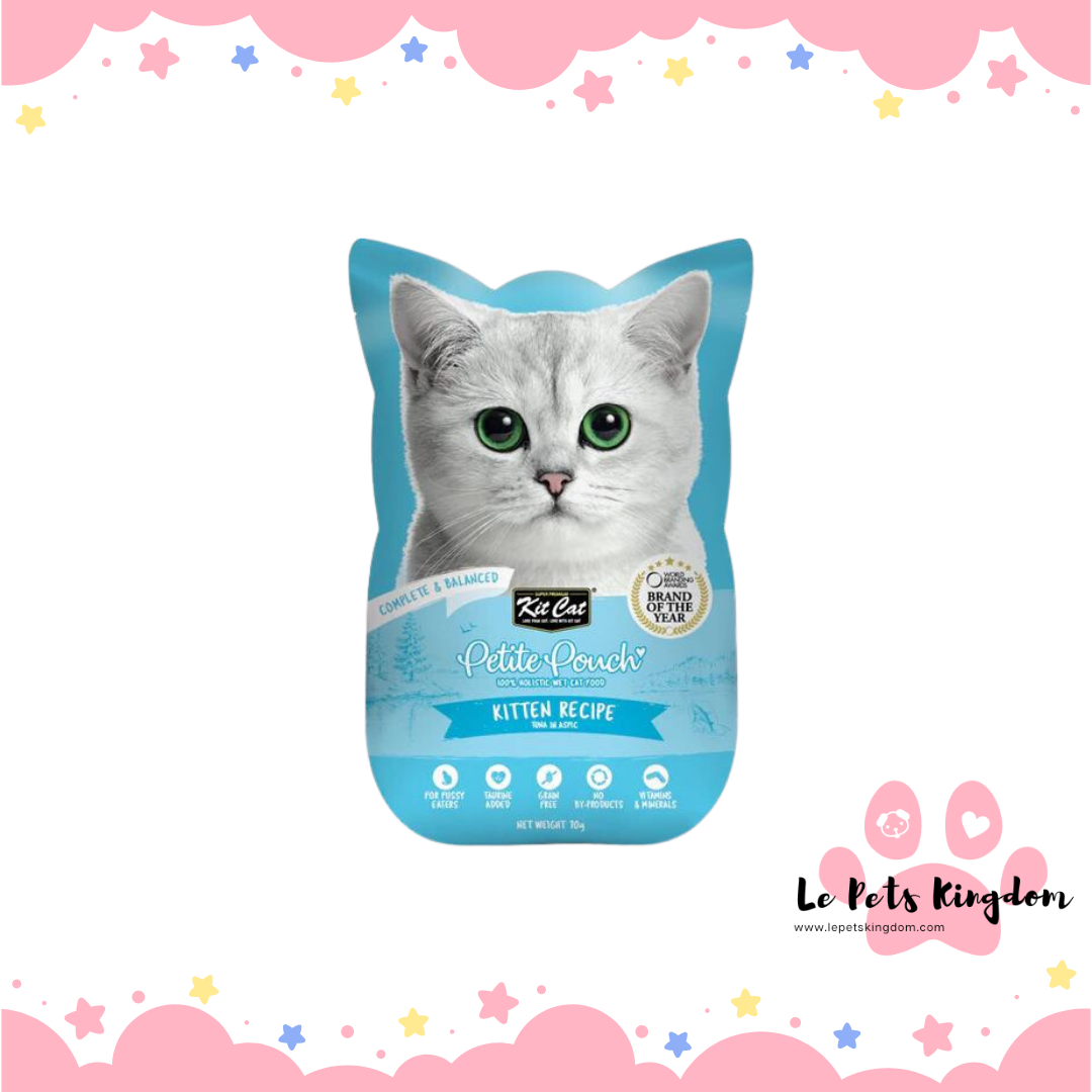 Kit Cat Petite Pouch Kitten Tuna In Aspic Grain-Free Pouch Cat Food 70g