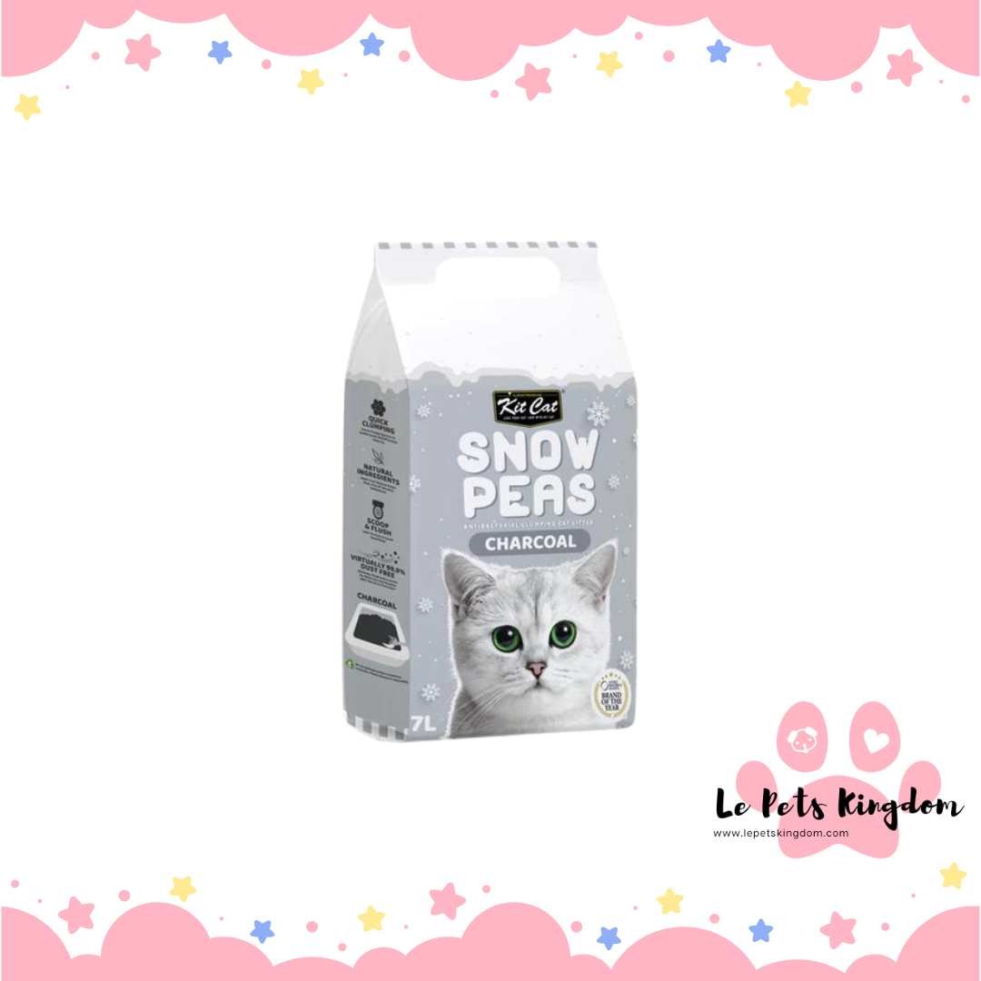 Kit Cat Snow Peas Charcoal Cat Litter 7L