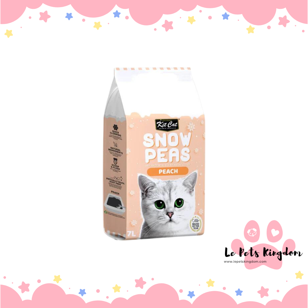 Kit Cat Snow Peas Peach Cat Litter 7L