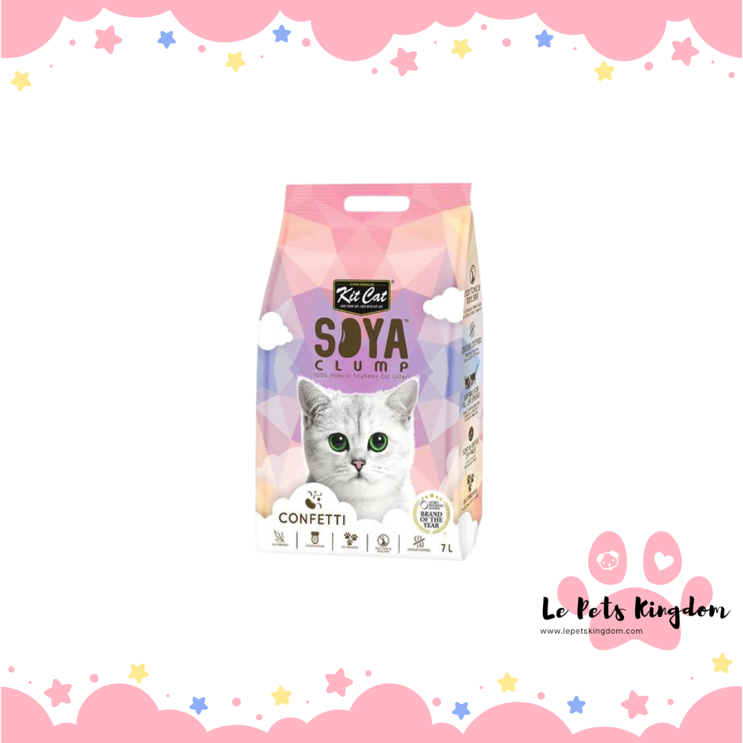 Kit Cat Soya Clump Confetti Cat Litter 7L