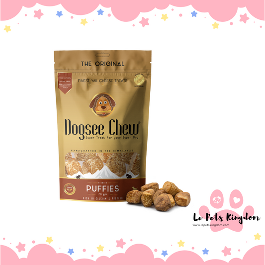 Dogsee Chew Puffies Himalayan Cheese Grain-Free Dog Treats 70g