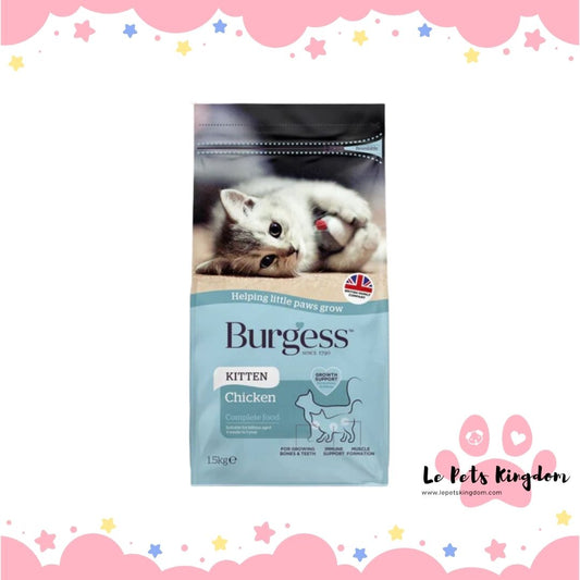 Burgess Kitten Chicken Dry Cat Food 1.5kg