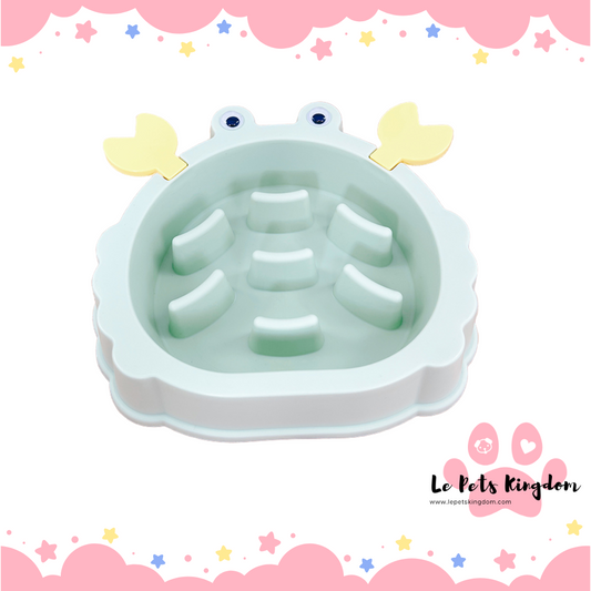 Dog Slow Feeding Bowl (Green Crab)