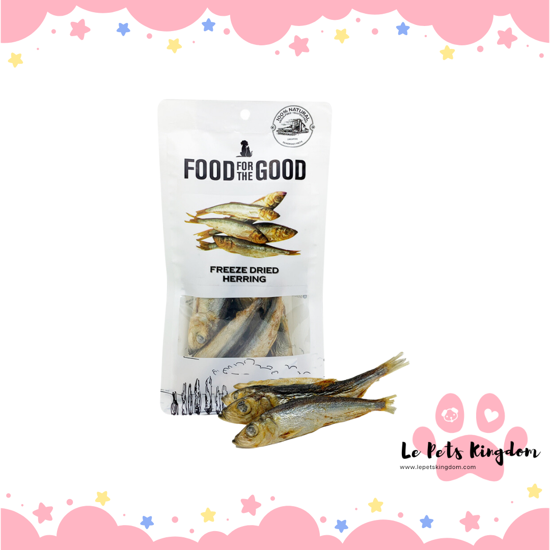 Food For The Good Freeze-Dried Herring Cat & Dog Treats 50g