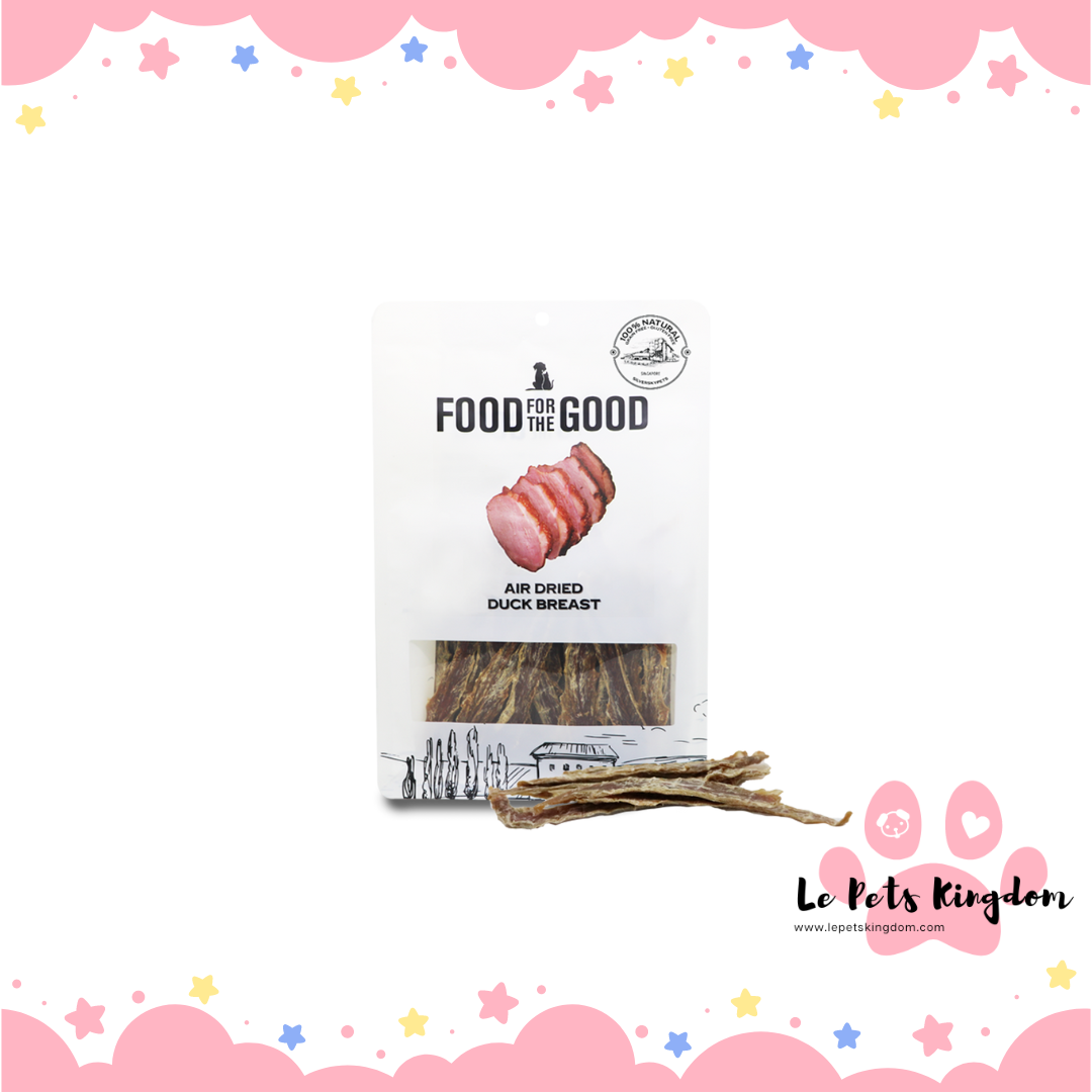 Food For The Good Air Dried Duck Breast Cat & Dog Treats 300g