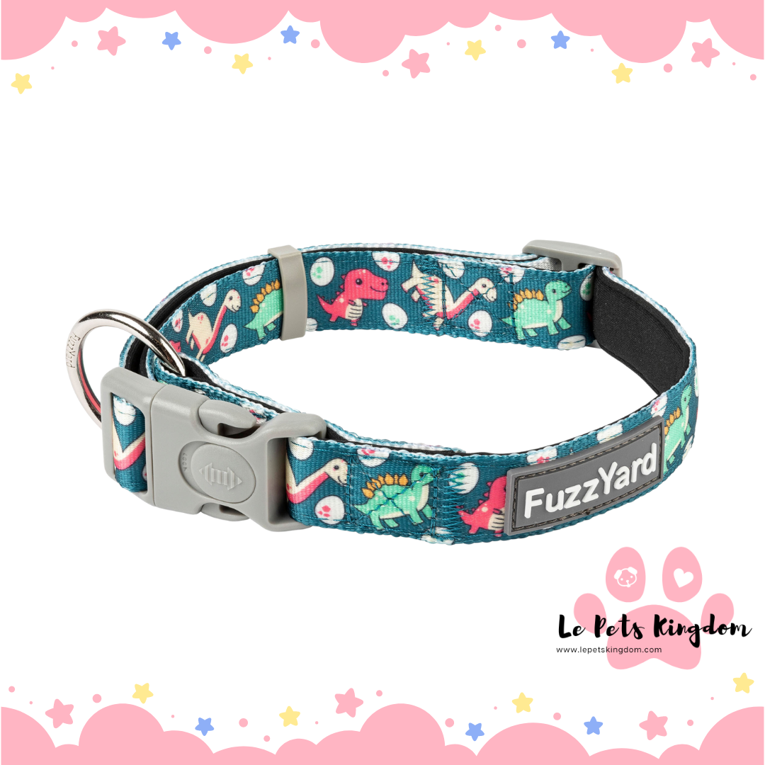 FuzzYard Dog Collar (Dinosaur Land)