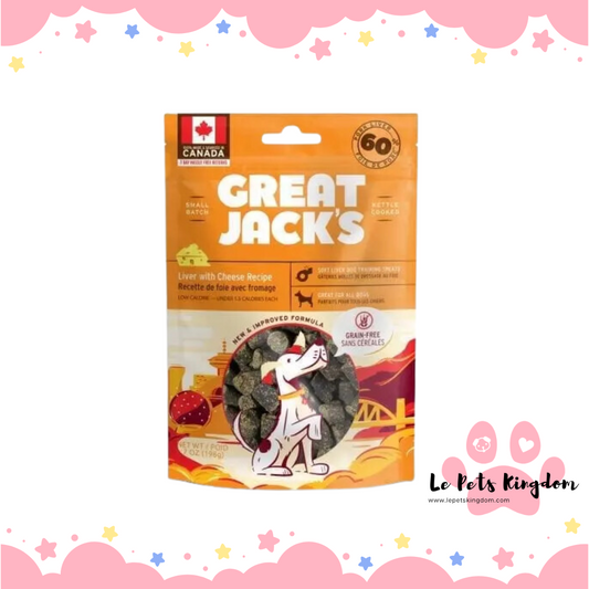 Great Jack's Soft Liver Dog Training Treats Cheese Recipe 7oz