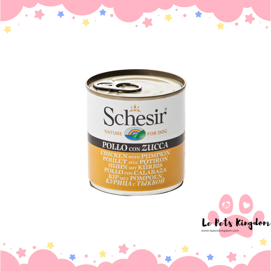 Schesir Chicken with Pumpkin Canned Dog Food