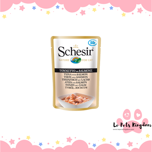 Schesir Tuna and Salmon Pouch Cat Food