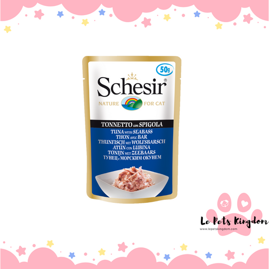 Schesir Tuna and Sea Bass Pouch Cat Food