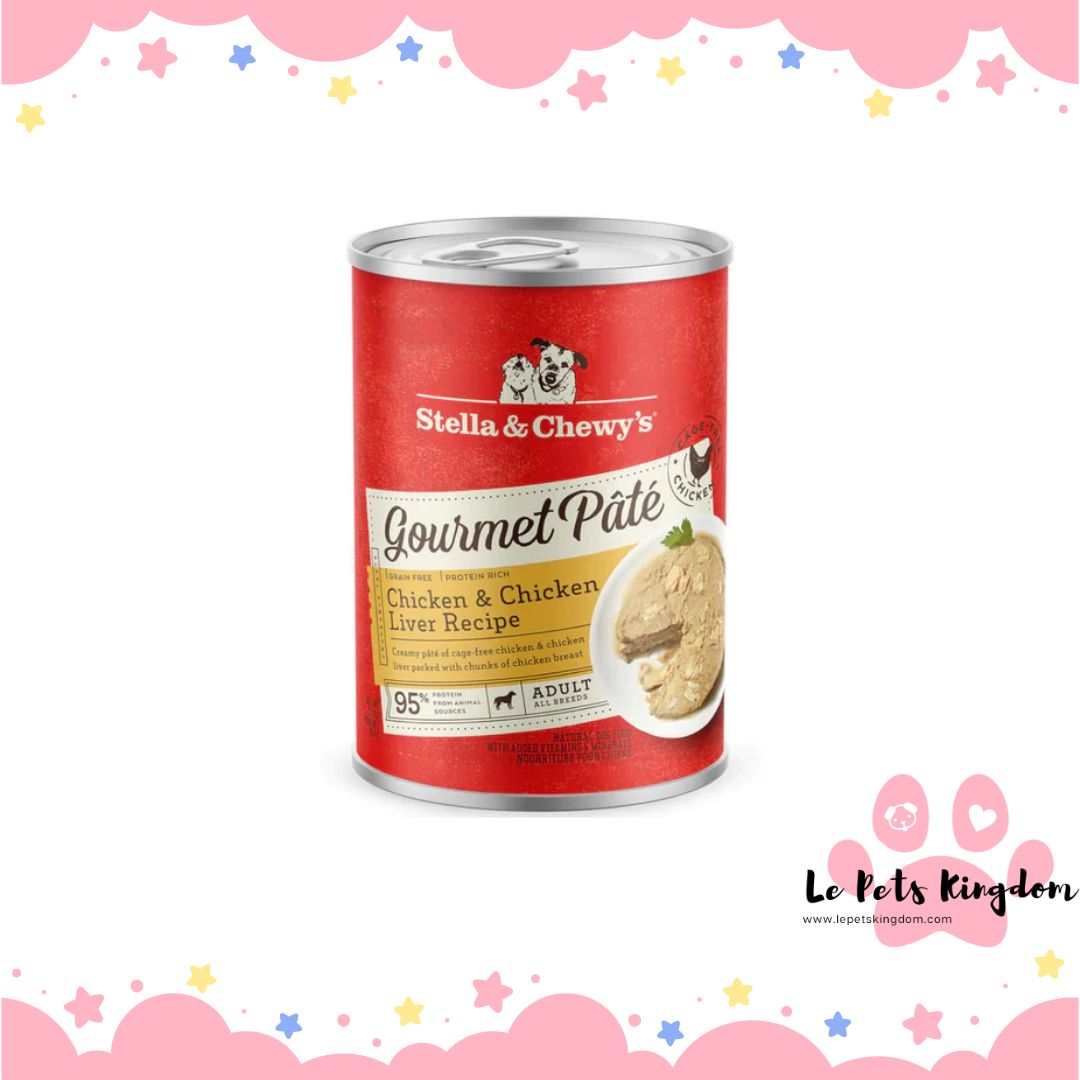 Stella & Chewy’s Gourmet Pate Chicken & Chicken Liver Recipe Grain-Free Canned Dog Food 12.5oz