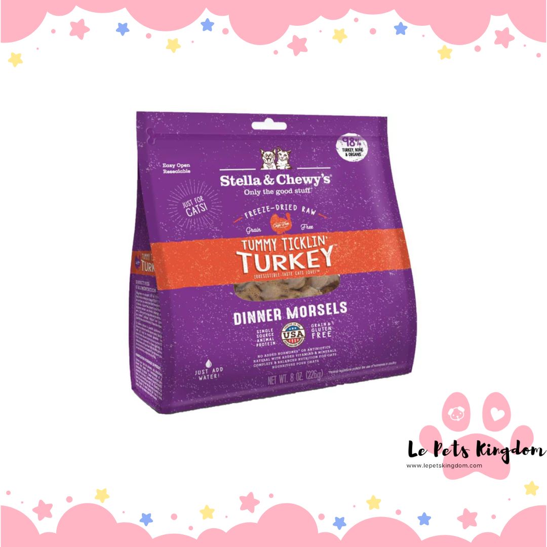 Stella & Chewy’s Tummy Ticklin' Turkey Dinner Morsels Freeze-Dried Cat Food