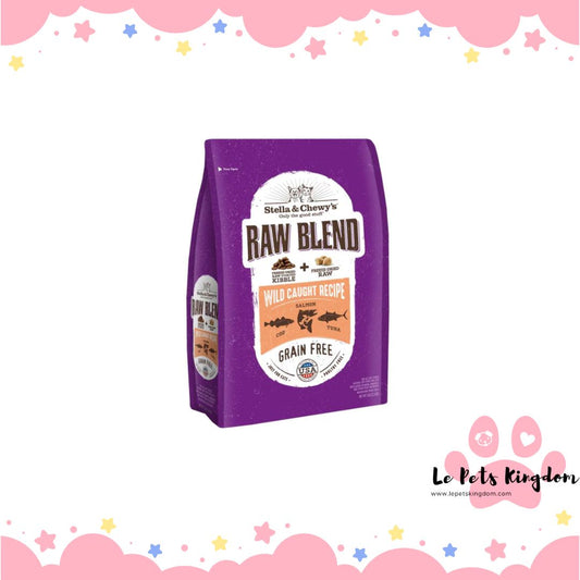 Stella & Chewy's Freeze-Dried Raw Blend Kibble Wild-Caught Fish Grain-Free Dry Cat Food