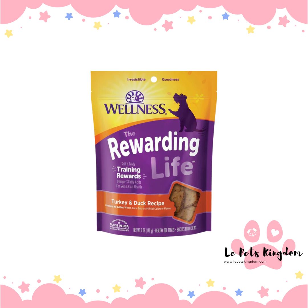 Wellness Rewarding Life (Wellbites) Turkey & Duck Grain Free Dog Treats 6oz