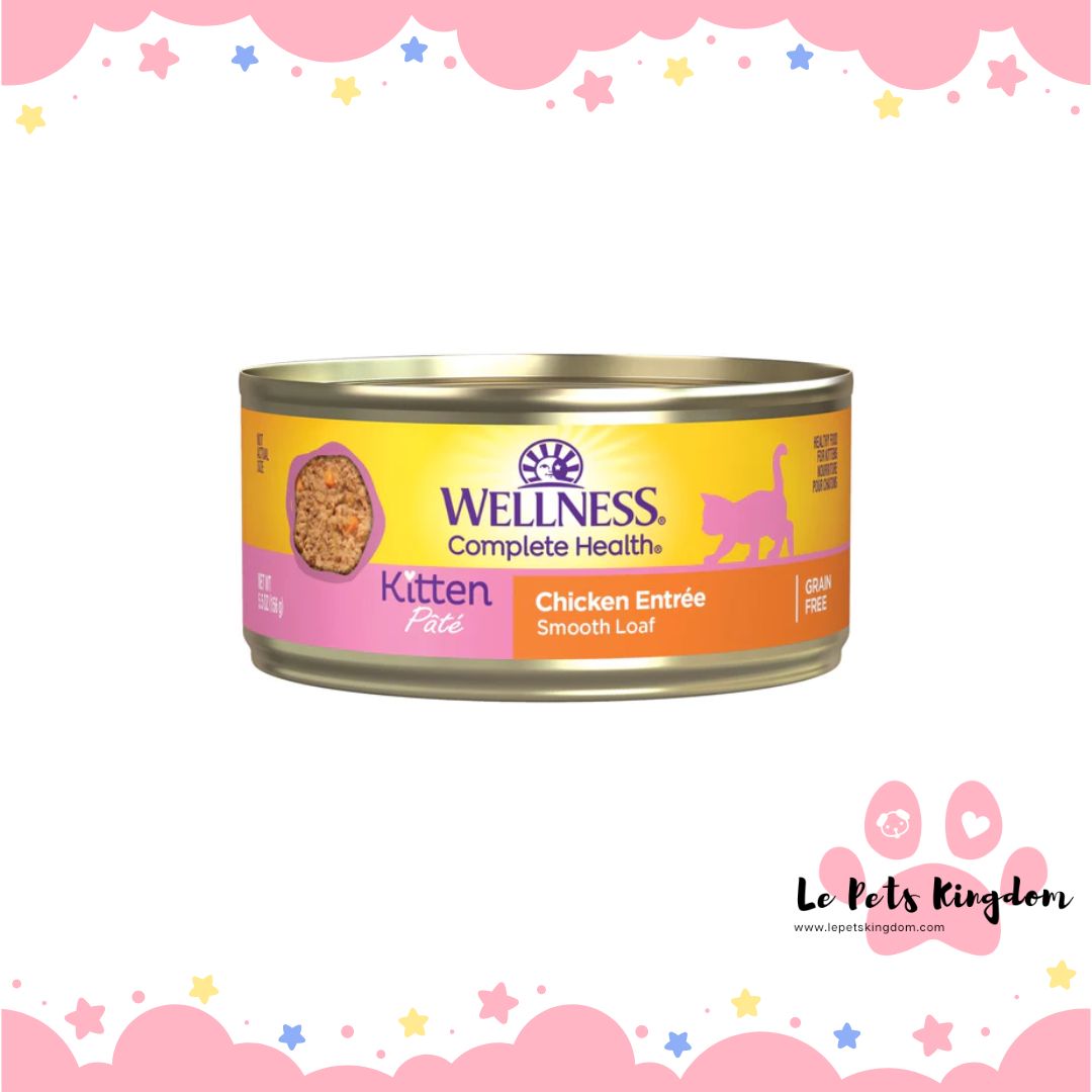 Wellness Complete Health Chicken Pate Grain-Free Kitten Canned Cat Food 156g